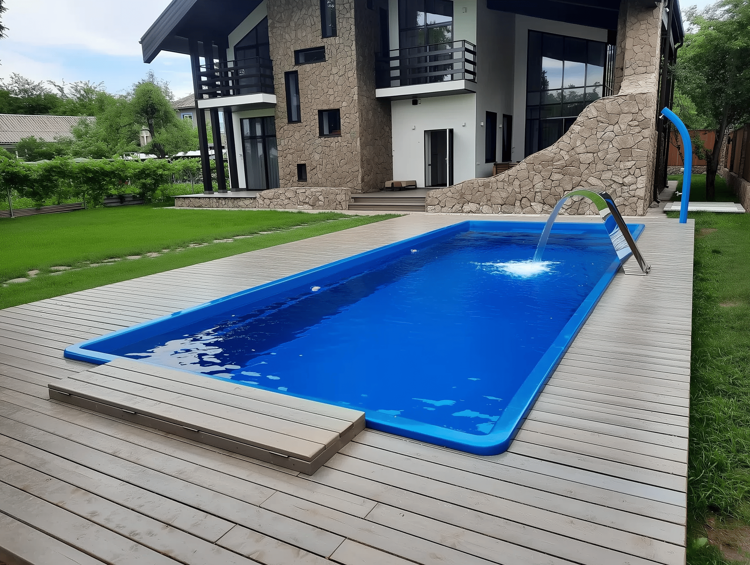 Композитный бассейн Laguna 9 — вид сверху в Тюмени