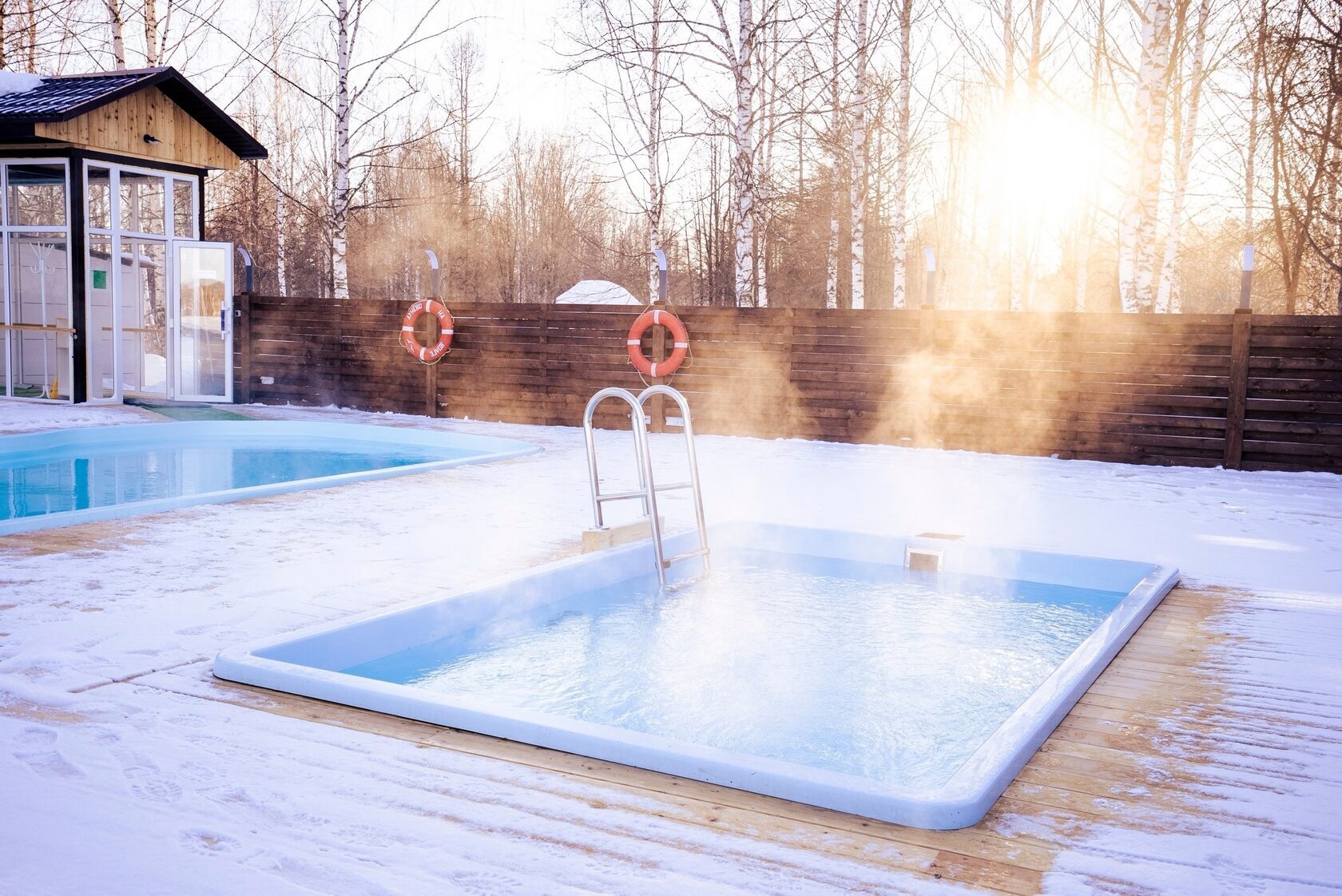 Композитный бассейн Laguna 4 — установка в Тюмени